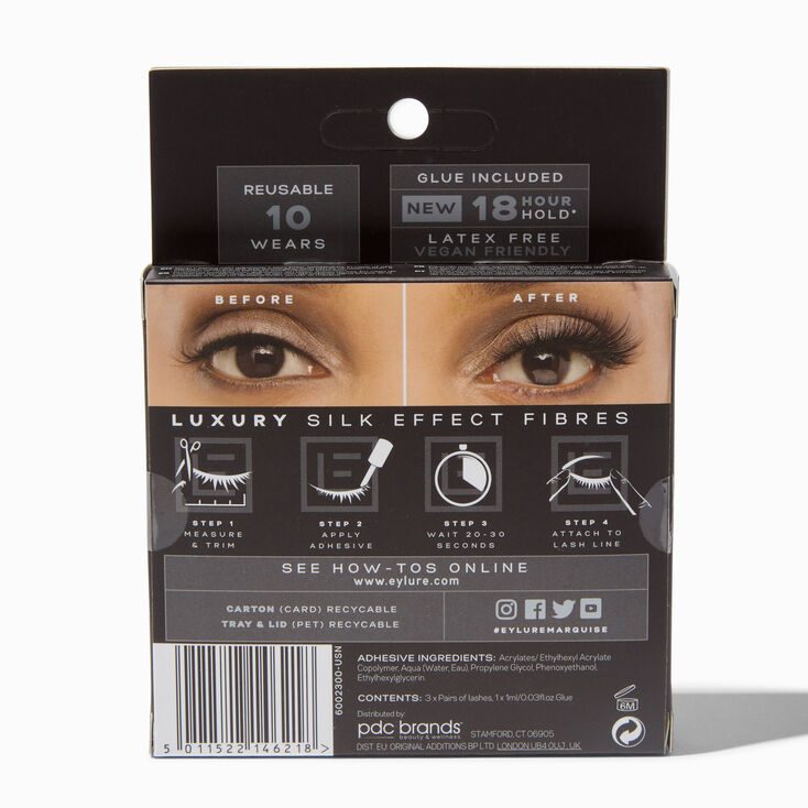 Eylure Luxe Silk Faux Lashes - 3 Pack,