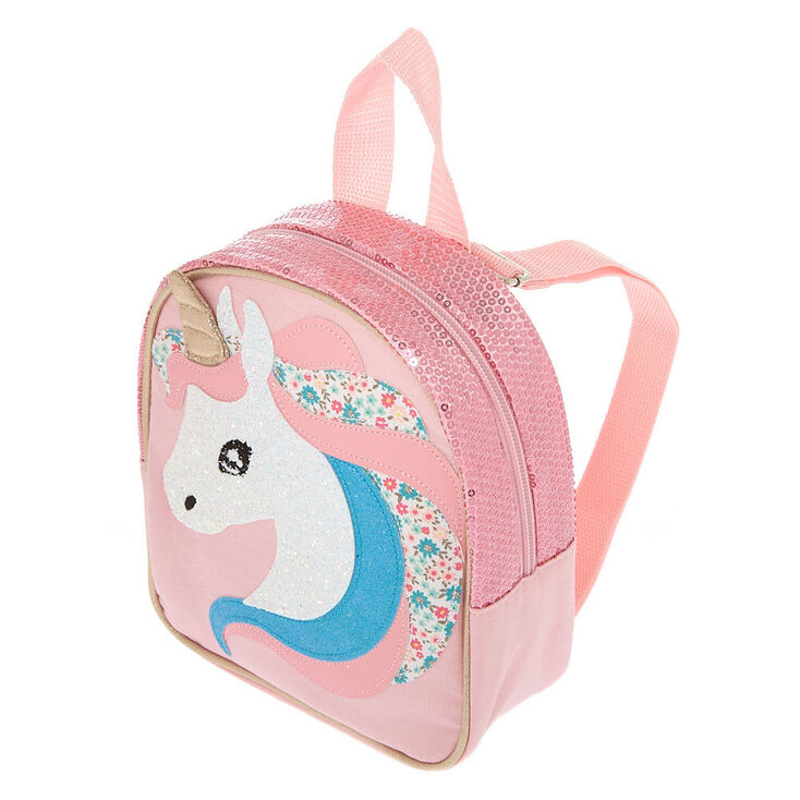 Claire&#39;s Club Unicorn Mini Backpack - Pink,