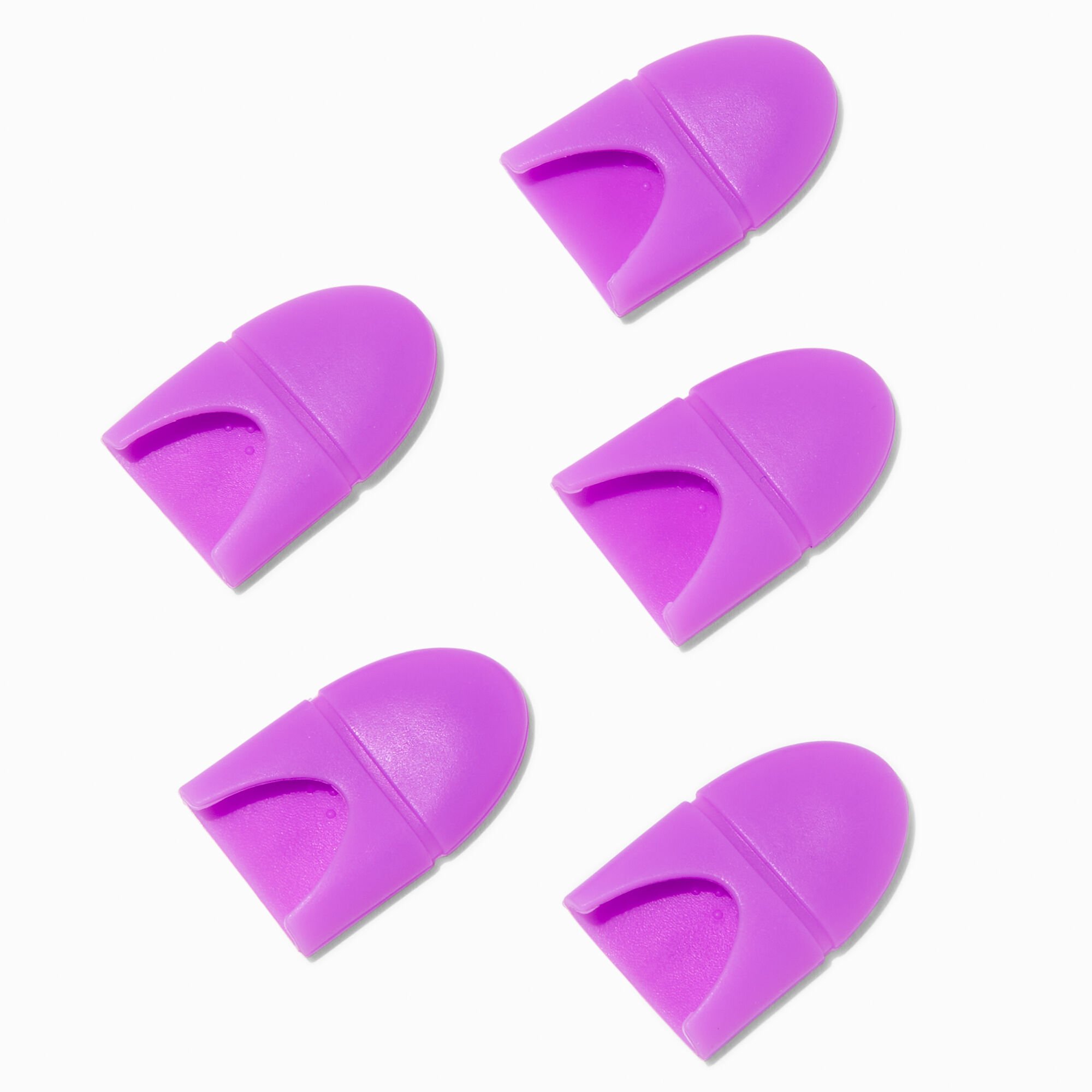 Purple Nail Polish Soak-Off Caps - 5 Pack,