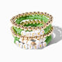 St. Patrick&#39;s Day Beaded Stretch Bracelets - 5 Pack,
