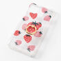 Strawberry Glitter Ring Holder Protective Phone Case - Fits iPhone&reg; 11,