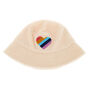 Bob c&oelig;ur arc-en-ciel Sherpa couleur cr&egrave;me,