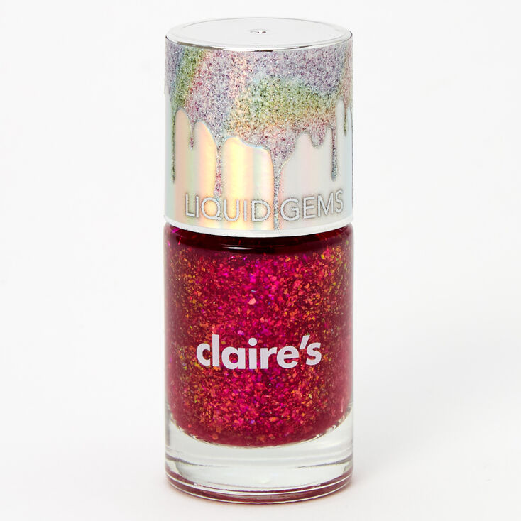 Liquid Gems Nail Polish - Hot Pink,