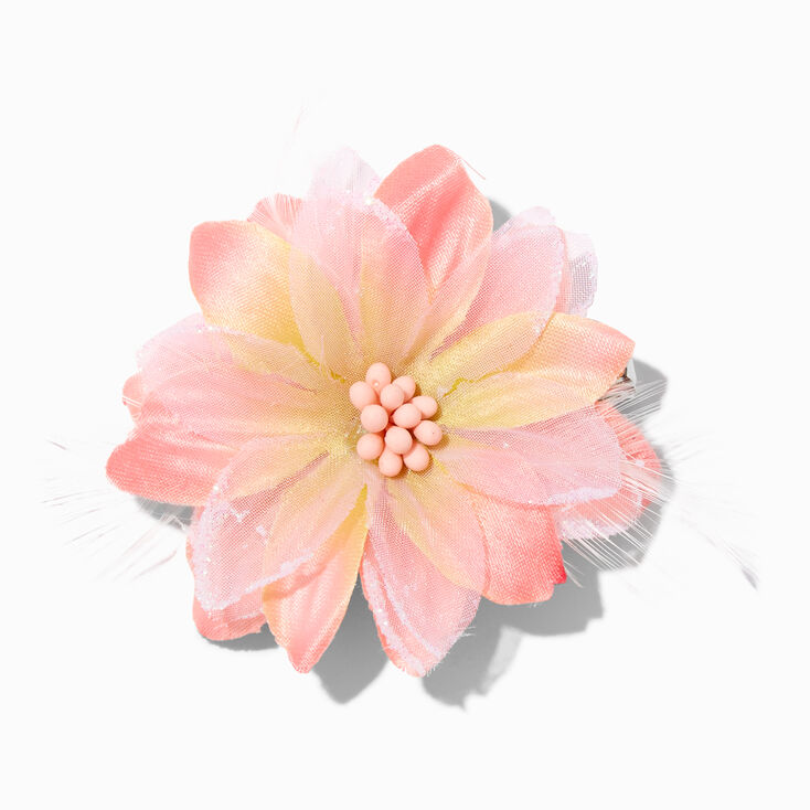 Pink Ombre Flower Hair Clip Claire S Us