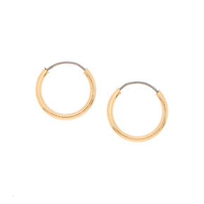 Gold 10MM Hoop Earrings,