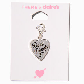 T H E M E x Claire&#39;s Silver-tone Best Friends Heart Charm,