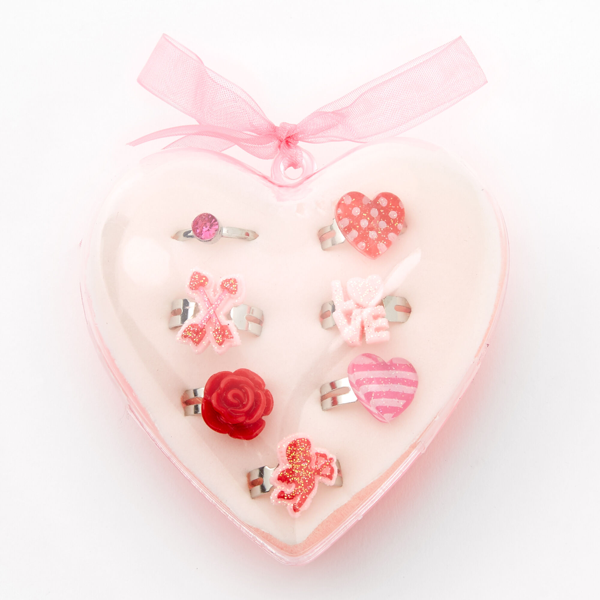 Valentine's Day Ring Set - 7 Pack