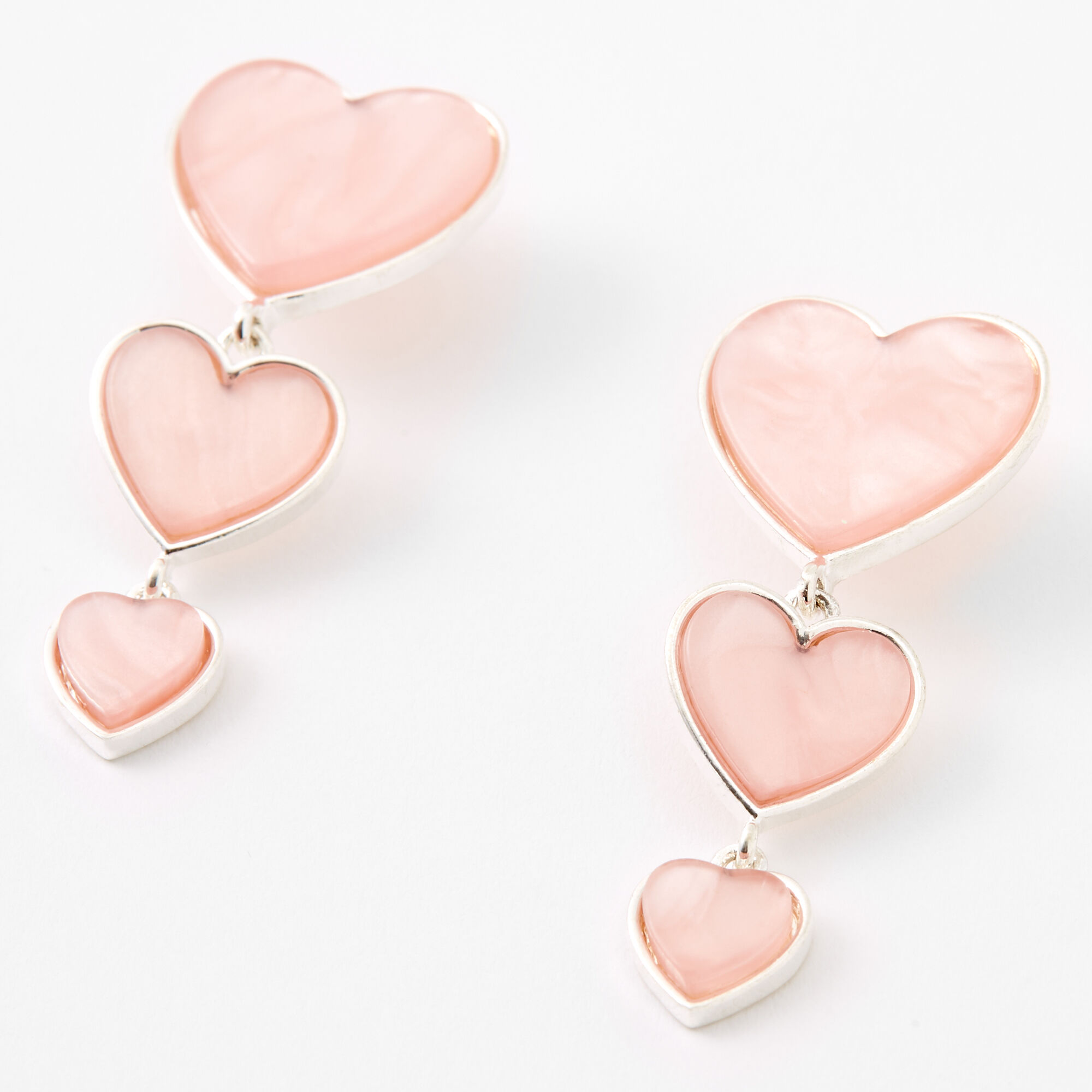 Claire's top heart earrings