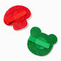 Fuzzy Mushroom Frog Hair Barrettes &#40;2 Pack&#41;,