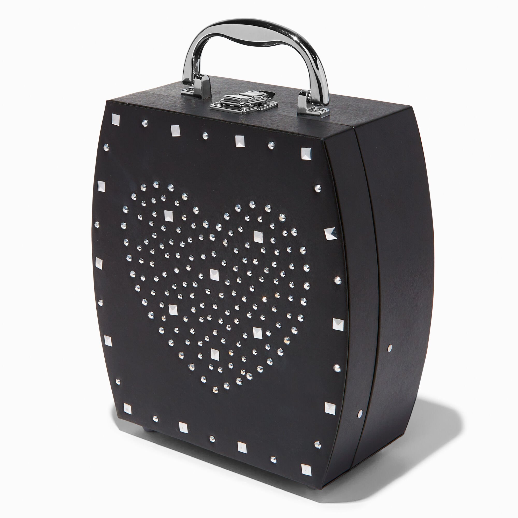 Black Heart Studded Makeup Set,
