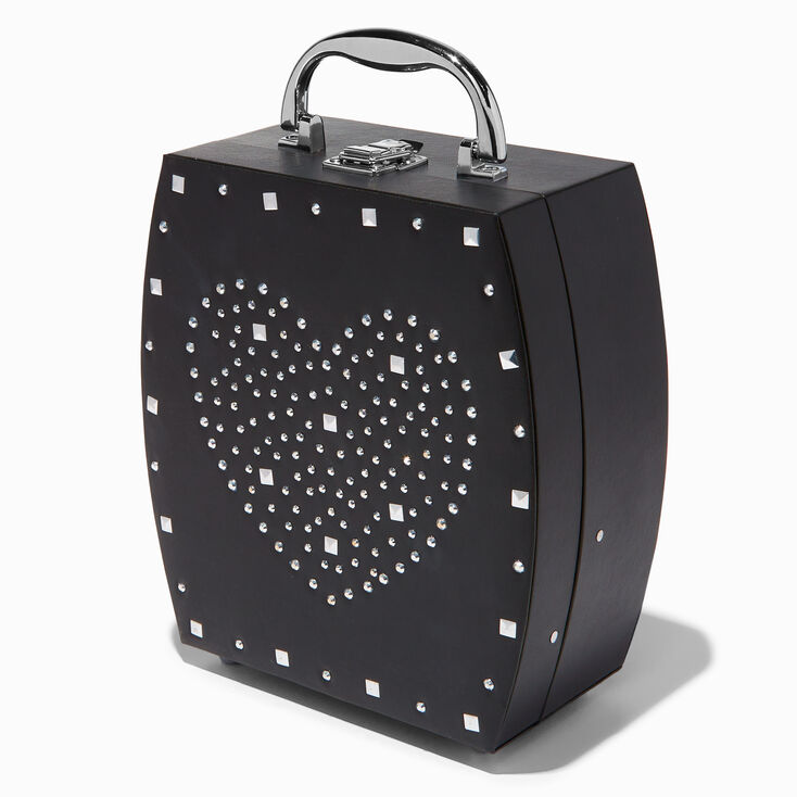 Black Heart Studded Makeup Set,