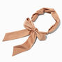 Nude Silky Bow Twist Headwrap,