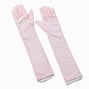 Blush Pink Sheer Long Gloves,
