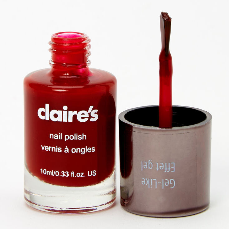 Claire's Vernis à ongles uni – Gel Red