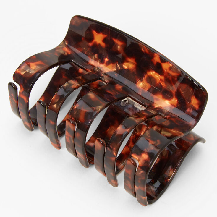 Medium Thick Tortoiseshell Hair Claw - Brown,