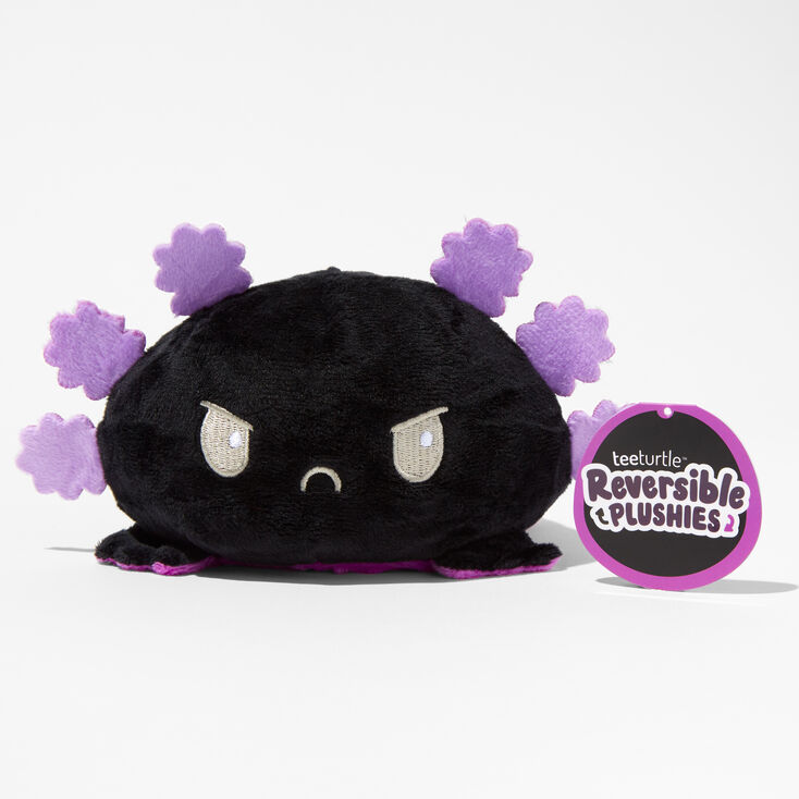 TeeTurtle&trade; Reversible Plushies Purple &amp; Black Axolotl,