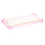 Clear Pink Glitter Protective Phone Case - Fits iPhone 6/7/8/SE,