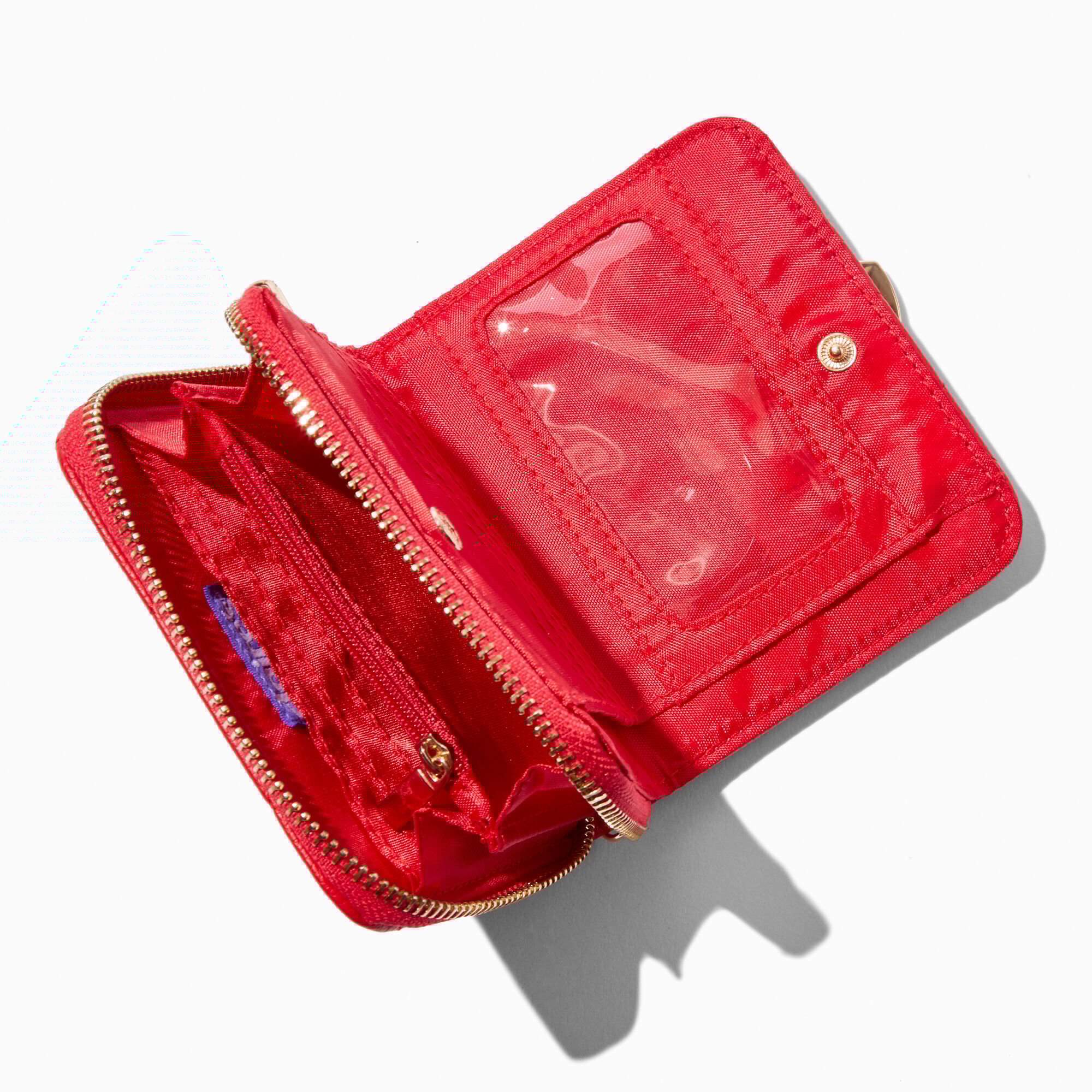 Valentine's Day Red Quilted Wristlet Wallet,