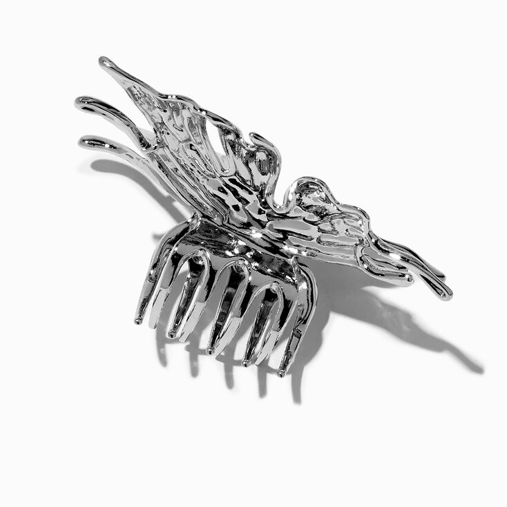 Silver-tone Butterfly Hair Claw ,