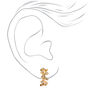 Gold 10MM Leaf Clip-On Earrings,