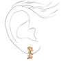 Gold 10MM Leaf Clip-On Earrings,