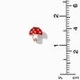 Red Mushroom Clip-On Stud Earrings,