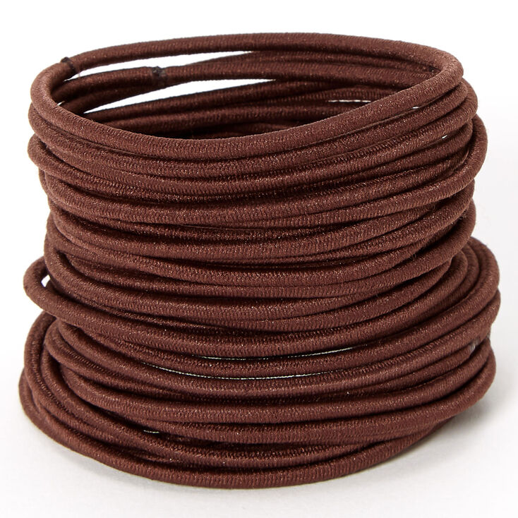 Brown Luxe Hair Ties - 30 Pack,