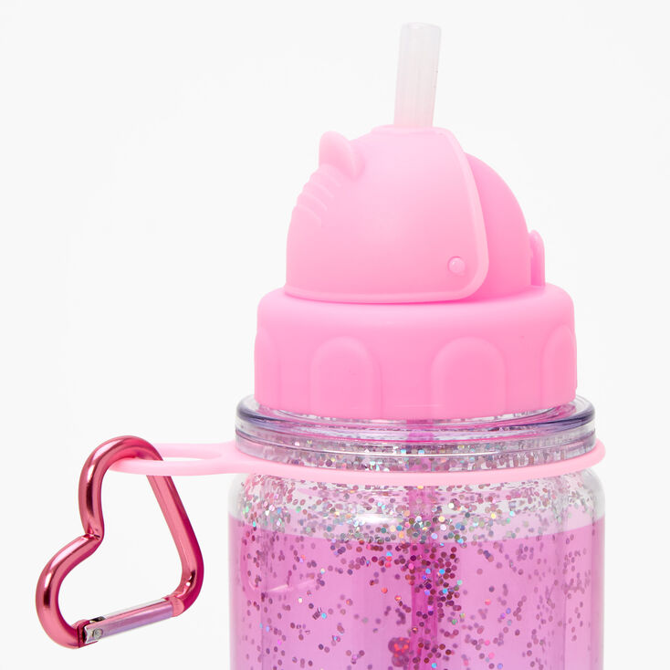 Initial Water Bottle - Pink, F,