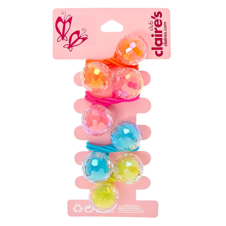 Claire&#39;s Club Geometric Knocker Bead Hair Bobbles,