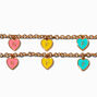 Best Friends Love Hearts Charm Bracelets - 2 Pack,