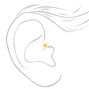Gold 16G Daisy Daith Flat Back Earring Set - 5 Pack,