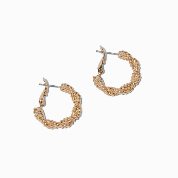 C LUXE by Claire&#39;s 20mm Braided Twist Hoop Earrings,
