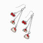 Hello Kitty&reg; Christmas Linear Drop Earrings,