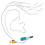 Rainbow Pencil Ear Jacket Earrings,