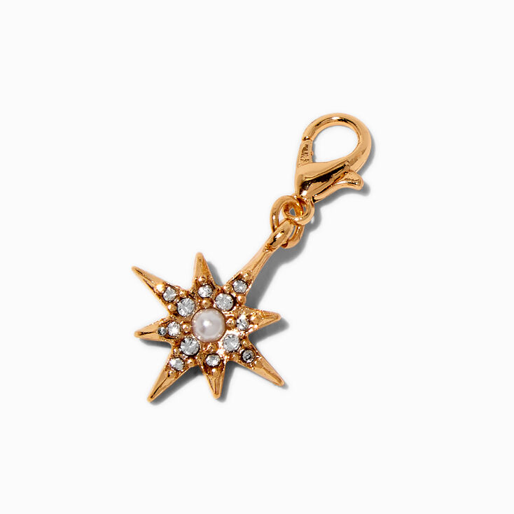 T H E M E x Claire&#39;s Gold-tone Pav&eacute; Starburst Charm,
