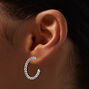 Silver-tone Grunge Earring Stackables Set - 6 Pack,