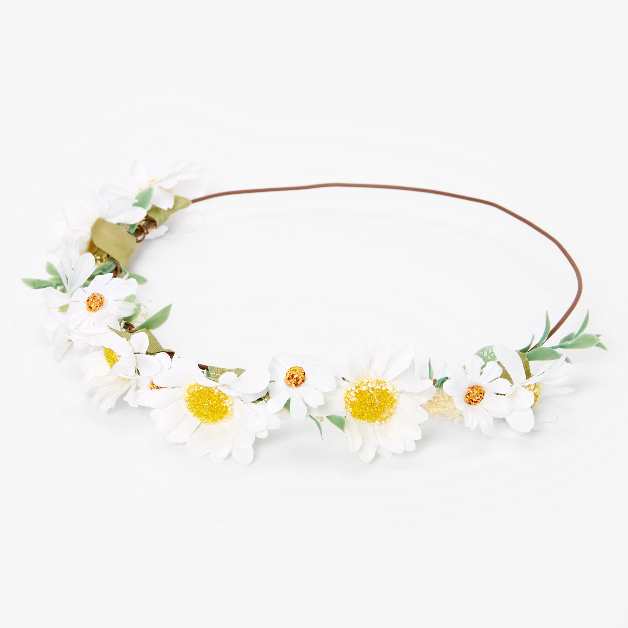 View Claires Daisy Babys Breath Flower Crown information