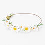 Couronne de fleurs gypsophile marguerite,