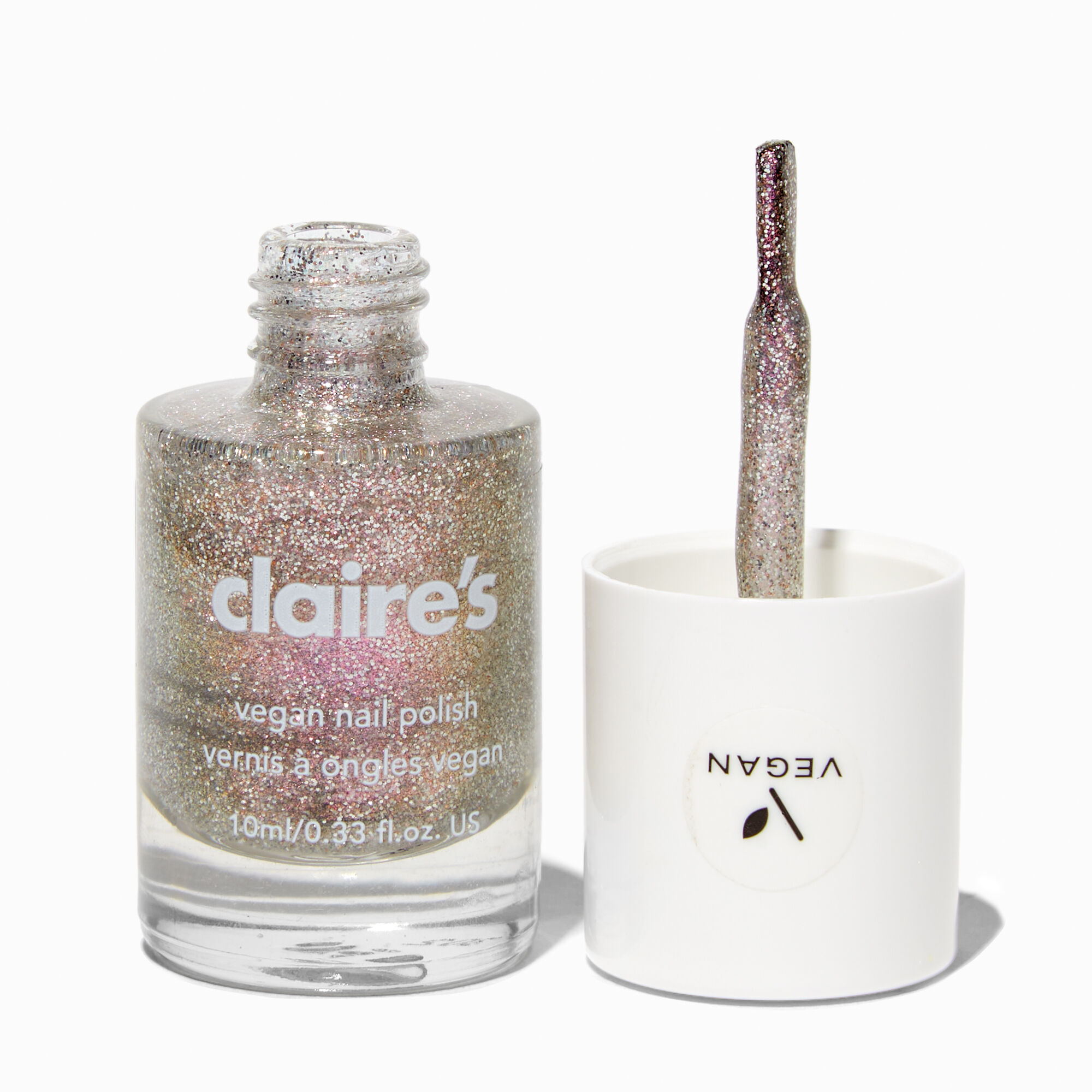 View Claires Vegan Glitter Nail Polish Diamond Bling information