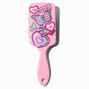 Brosse &agrave; cheveux plate papillon Y2K rose,