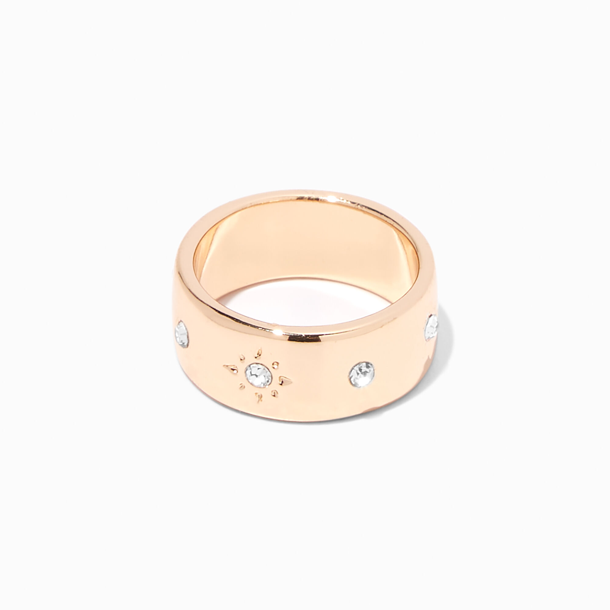 Gold Celestial Tube Ring,