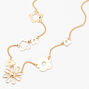 Gold Daisy Links Chain Necklace,