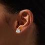 Sterling Silver Hello Kitty&reg; Pav&eacute; Crystal Stud Earrings,