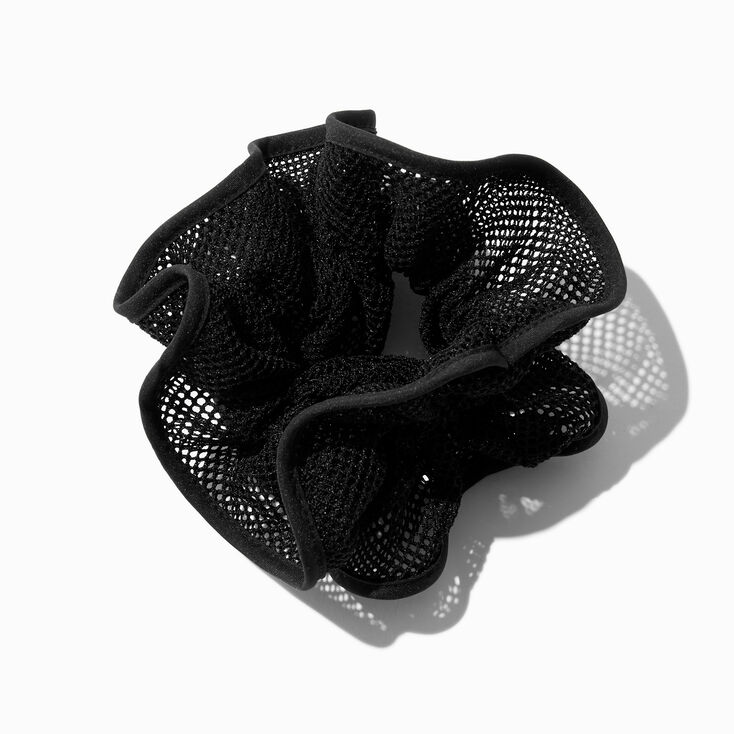 Chouchou en tulle noir,