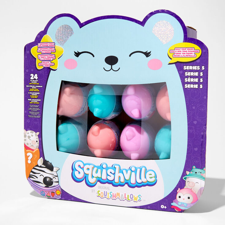 Squishmallows Squishville Play & Display Pink Plush Display