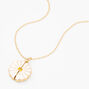 Daisy Hidden Message Locket Necklace - Gold,