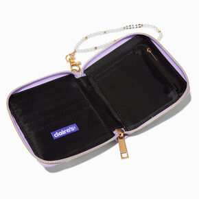 Lavender Butterfly Wristlet Wallet,