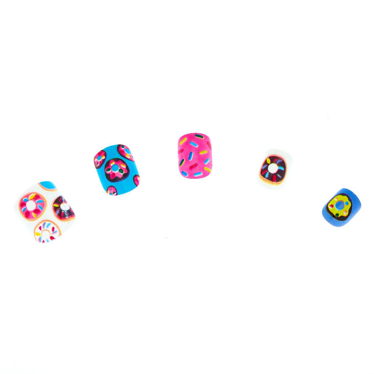 Donuts and Sprinkles Press On Faux Nail Set - 24 Pack,