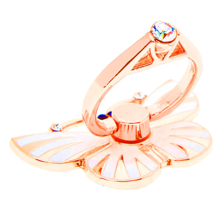 Rose Gold Butterfly Ring Stand,