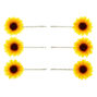 &Eacute;pingles plates tournesol - Jaune, lot de 6,